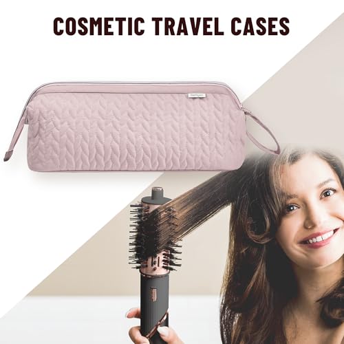 Shark Flex Style Case for Dyson Airwrap Hair Dryer Brush Revlon Hair Tools Travel Bag Carrying Case Flat Curling Iron Organizer (Pink)