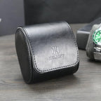 Watch Roll Travel Case 1 Slot Fits Wrist & Smart Watches Up to 50mm (1 slot / Black)