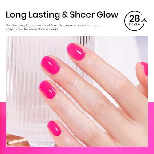 Beetles Hot Pink Gel Polish (Vibrant Night)