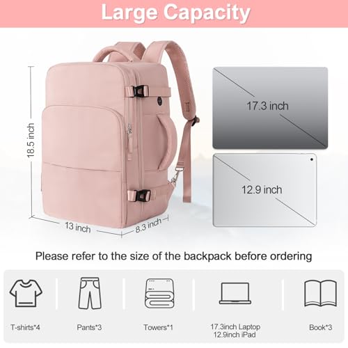 Travel Backpack (Pink / X-Large)