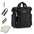 Dream Convertible Diaper Bag Tote Backpack (Midnight Black)