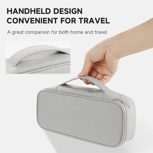 Tech Organizer Pouch with Handle (Grey / Single Layer)