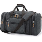 Canvas Duffle Bag (Dark Grey / X-Large-60L (Without Shoe Compartment))
