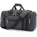 Canvas Duffle Bag (Dark Grey / Large-50L (Without Shoe Compartment))