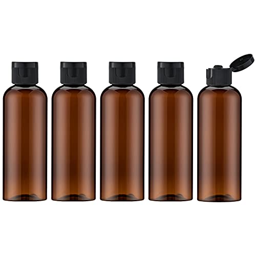 3.4 oz Travel Bottles for Toiletries (Brown)
