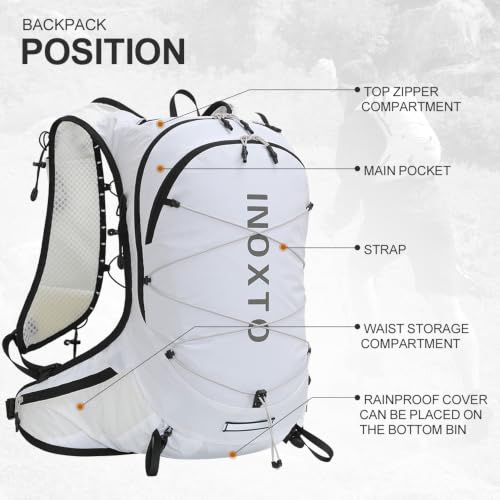 Hiking Hydration Backpack with 2L (White--2L Water Bladder)