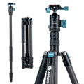 73" 185cm Carbon Fiber Travel Tripod for Camera (Blue / 73" Plus (Carbon Fiber))