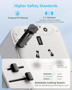 Air” Universal Travel Adapter 3 USB (A1R GaN45W / White)