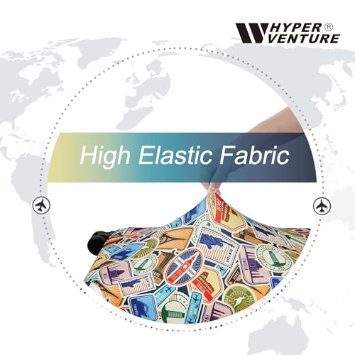 Travel Luggage Cover Suitcase Protector Fits 27 (World Voyage / L)