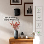 ANW Smart Waterless Essential Oil Diffuser for Large Room (02black+0x100)
