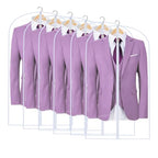 All Clear Garment Bags for Hanging Clothes (White / 24''X40'')