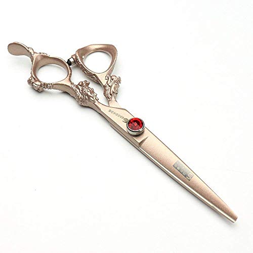 7/8/9 inch hair scissors salon hairdresser and thinning(Rose Gold) (Rose Gold)