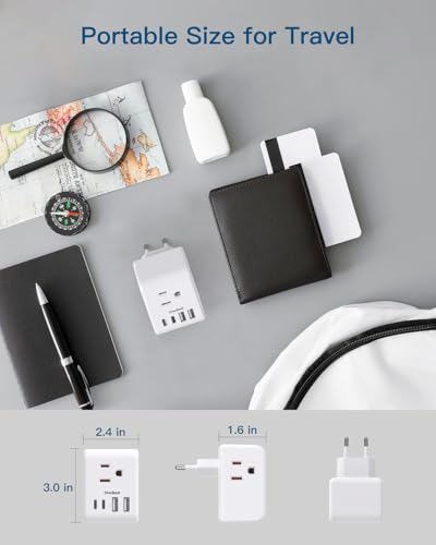 2 Pack Israel Power Adapter