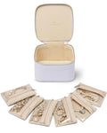 Travel Jewelry Box with Clear 6 Velvet Bags (6PCS-Purple)