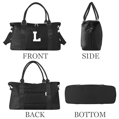 Dance Gym Duffel Bag Gifts for Girls Teen (Black / L)