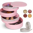 Jewelry Holder Organizer Ideas for Women (Sparkle Pink)