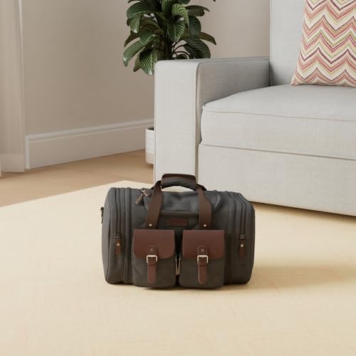 Canvas Duffle Bag (Black / Large-50L Duffle Bag)