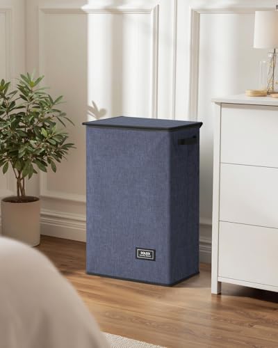 90L Laundry Hamper with Lid (Navy Blue / 90L)