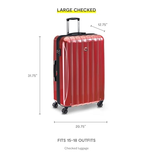 Helium Aero Hardside Expandable Luggage with Spinner Wheels (Brick Red / 2-Piece Set (19/28))