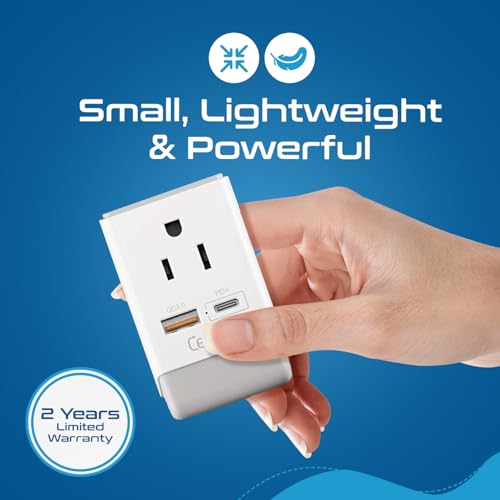South Africa Travel 2 Pack Plug Adapter QC 3.0 & PD (white gray)