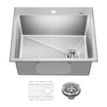 Fairlane 24 in Drop In Single Bowl Stainless Steel Kitchen Sink (24 Inch / Single Bowl — Drop In)