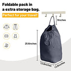 140L Washable Laundry Bags with Handles (Elegant Grey)