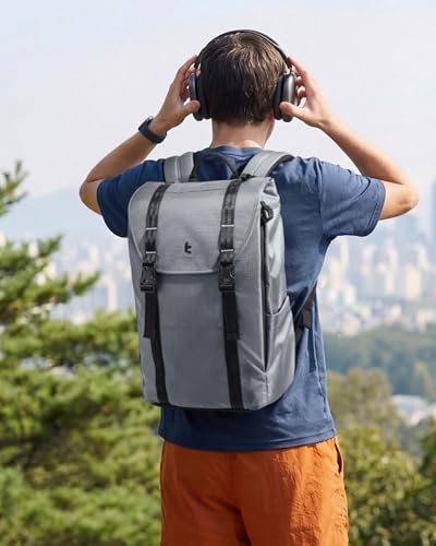 Flap Laptop Backpack (Gray Lightweight)