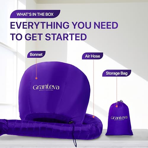 Bonnet Hair Dryer Attachment w (Purple)