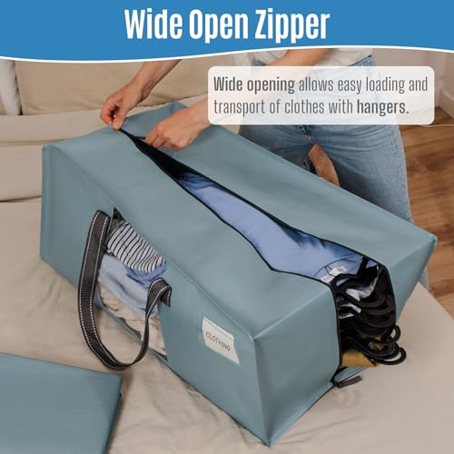 Heavy Duty Moving Bags (Light Blue Matte / 2 Pack)