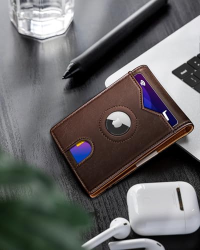 Airtag Wallet for Men (Burnt Umber007)