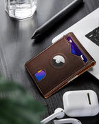 Airtag Wallet for Men (Burnt Umber007)