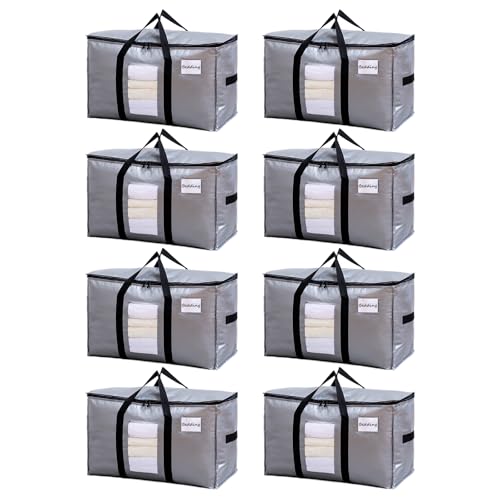 8 Pack Silver Extra Large Moving Bags (Silver / 8 Large)