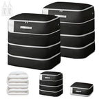 Comforter Storage Bag (Black / XL-2 Pack - 4-Layer)