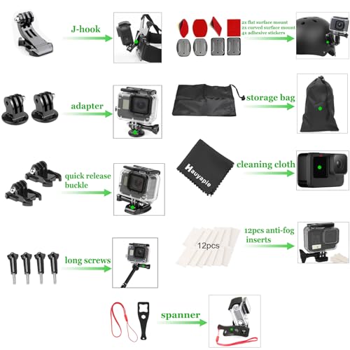 Accessories Kit for GoPro Hero 13 12 11 10 9 Black