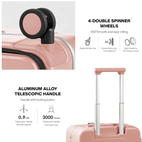 Carry On Luggage (Pink / 20-inch)
