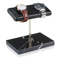 Watch stand watch display stand watch holder watch Handcrafted watch holder (black/silver/black)