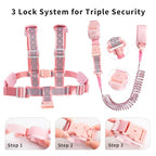 Toddler Leash Harness Backpack 4 (Pink)