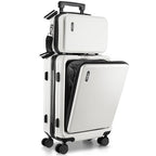 20 Inch Carry On Luggage 22x14x9 Airline Approved (Carry-on 20 Inch / White)