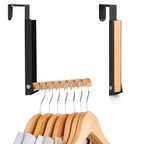 Over The Door Coat Rack (Black - 2 Pack)