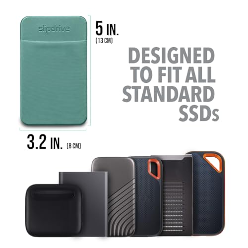 Portable Hard Drive Sleeve for Laptop (Small (For SSD) / Aqua)
