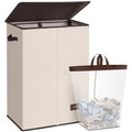 130L Laundry Hamper with Lid (Beige / 130L)