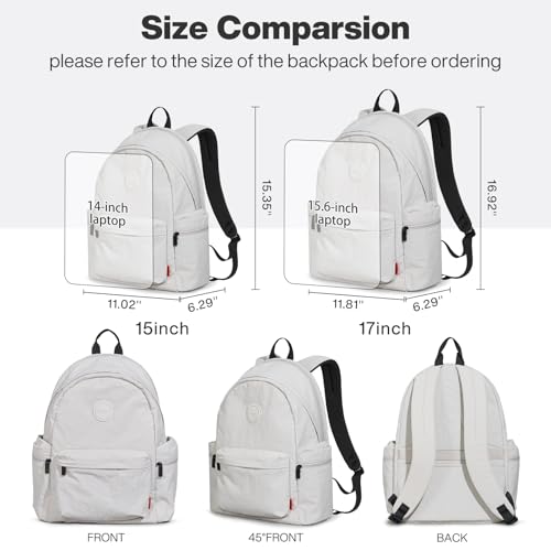 15 Inch Casual Travel Daypack (Light Gray / 15 inch)