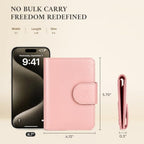 Rfid Passport Holder for Travel Women (Soft Pink)