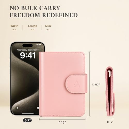 Rfid Passport Holder for Travel Women (Soft Pink)