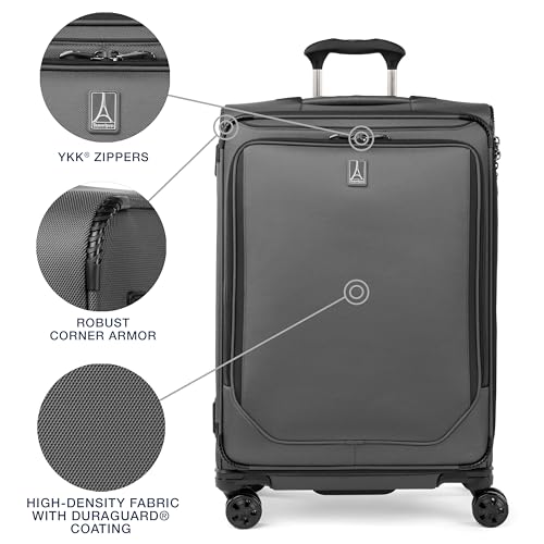 Crew Classic Softside Checked Luggage (Titanium Grey / Checked Medium)