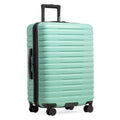 Boren Expandable Hardside Rugged Travel Luggage with 8 Spinner Wheels (Checked-Medium 26-Inch, No USB Port / Mint)