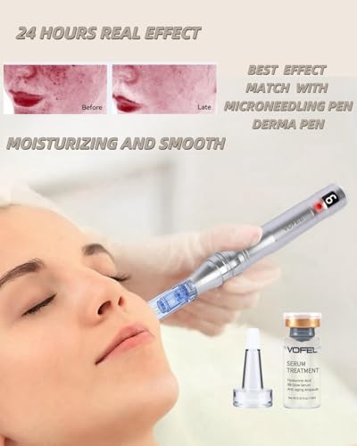 Hyaluronic Acid Serum for Microneedling Serum Ampoules for Face Serum 0.35 oz 4 Vials (serum kit)
