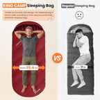Sleeping Bag for Adults (Wine)