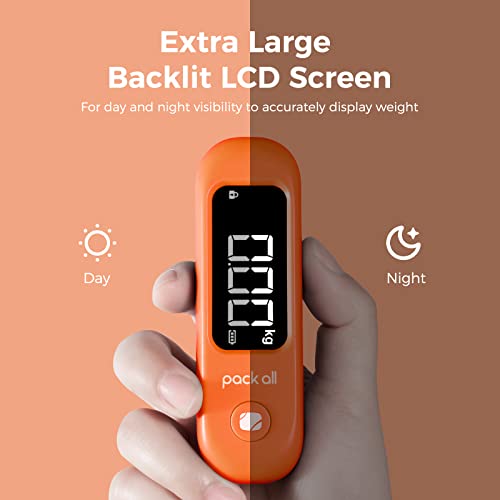 Digital Luggage Scale for Travel (Orange)