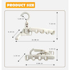 Over The Door Hooks Hanger (White Box)